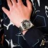 Guess Allara Silver-Tone Watch 44mm