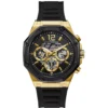 Guess Cut-thru Black Tone Watch 44mm