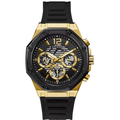 Guess Cut-thru Black Tone Watch 44mm