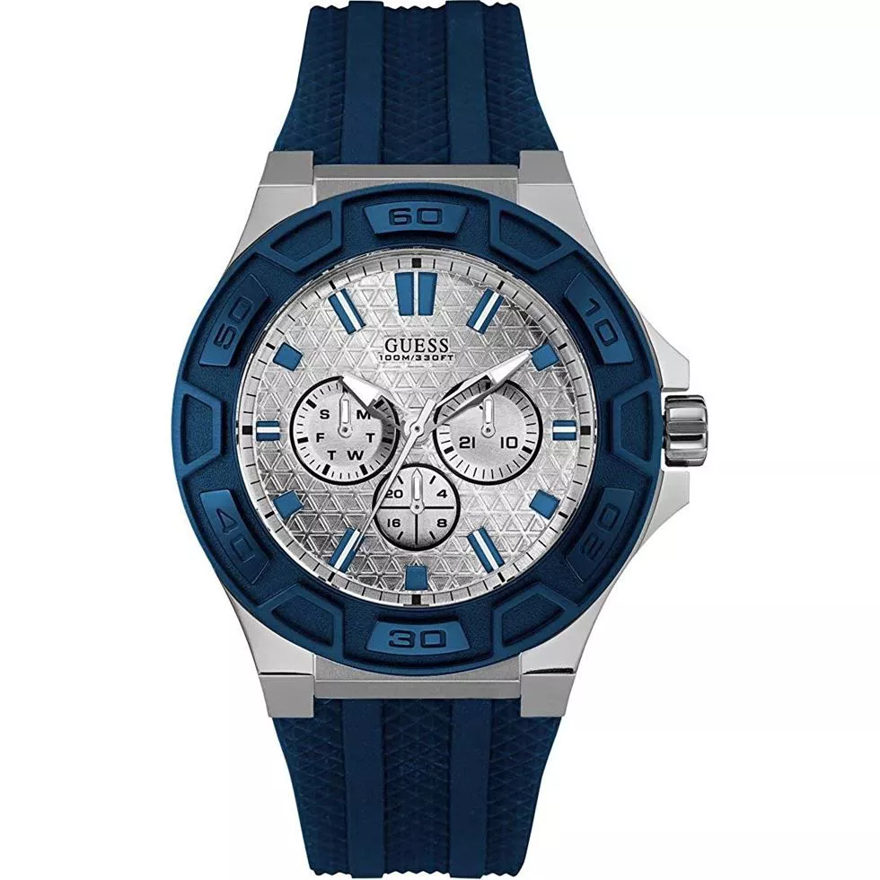 Guess Rigor Blue Tone Watch 45mm