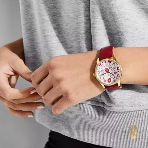 Guess Candy Hearts Red Tone Watch 40mm