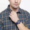 Guess Chronograph Blue Watch 46mm