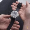 Guess Contender Silver Tone Watch 47mm