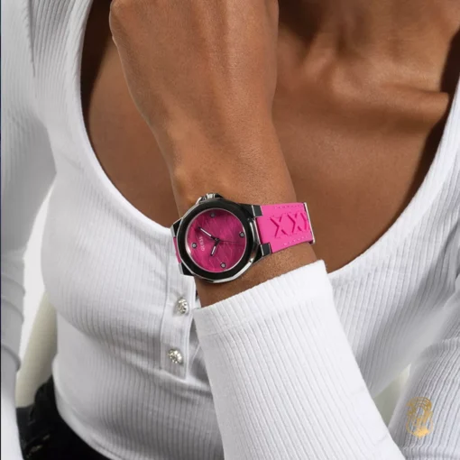 Guess Corset Pink Tone Watch 38mm