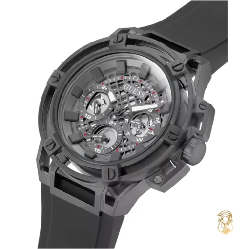 Guess Cut-thru Gunmetal Watch 46mm