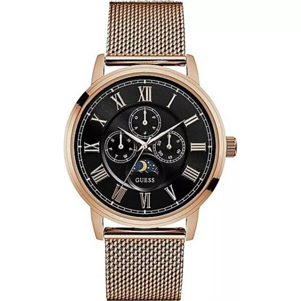 Guess Delancy Rose Gold Tone Watch 44mm