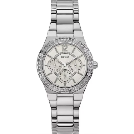Guess Intrepid Silver Tone Watch 36mm