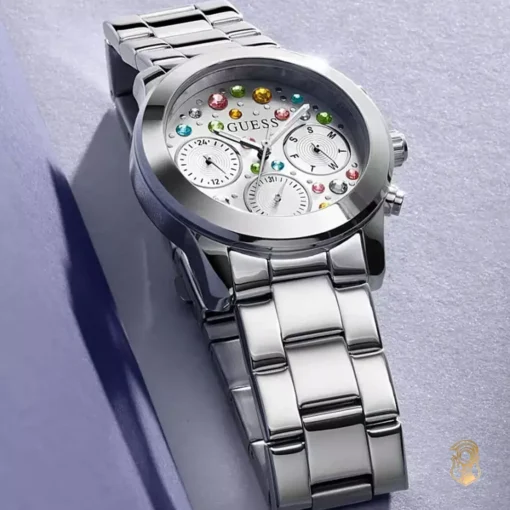Guess Fantasia White Tone Watch 38mm