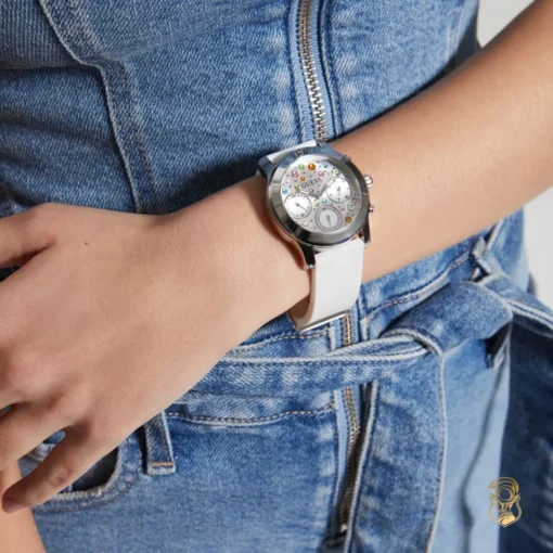 Guess Fantasia White Tone Watch 38mm