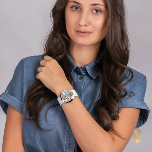 Guess Fantasia White Tone Watch 39mm