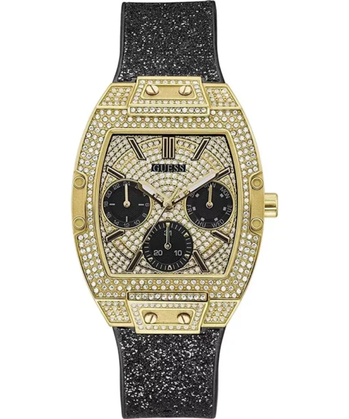 Guess Phoenix Black Silicone Watch 38mm