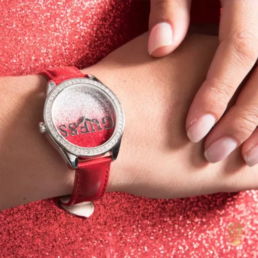Guess Glitter Red Tone Watch 36mm