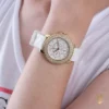 Guess Glitter White Tone Watch 36mm