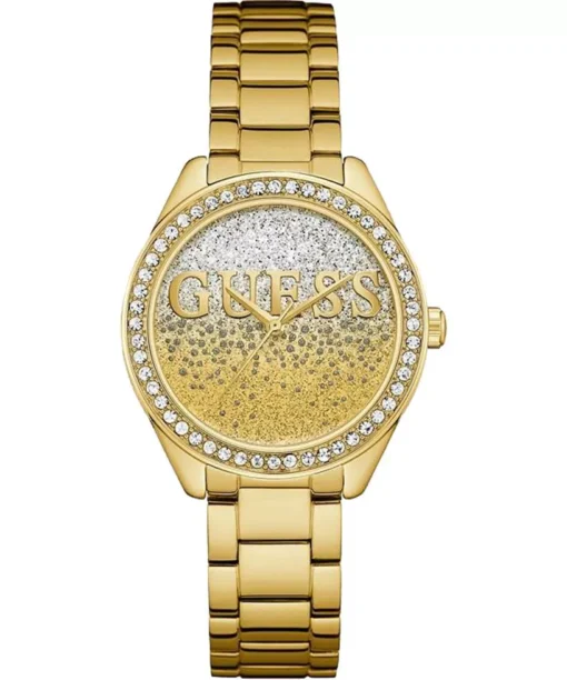 Guess Glitter Gold Tone Watch 36.5mm