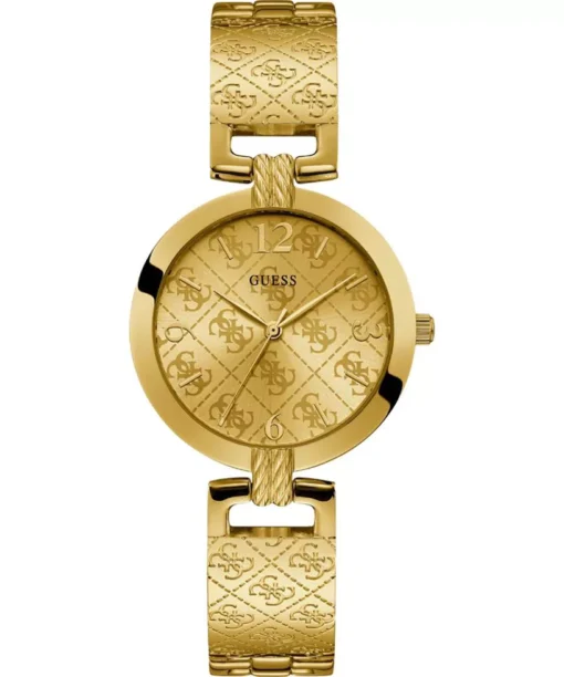 Guess Logo Gold Tone Watch 35mm