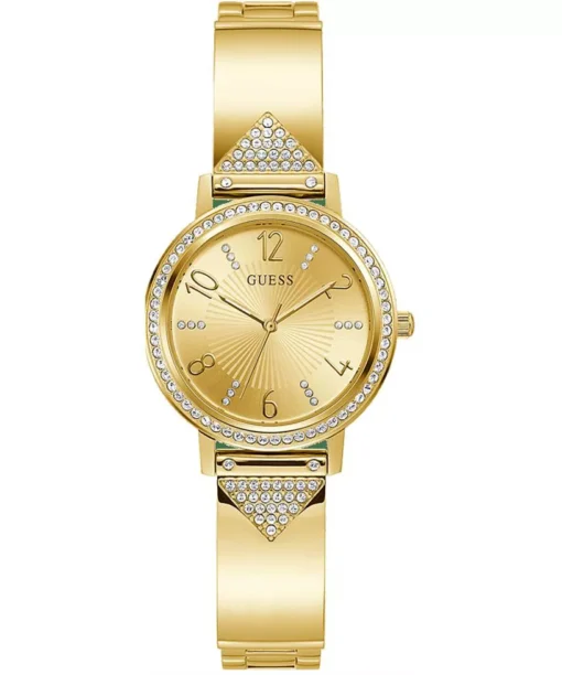 Guess Tri Luxe Gold Tone Watch 32mm