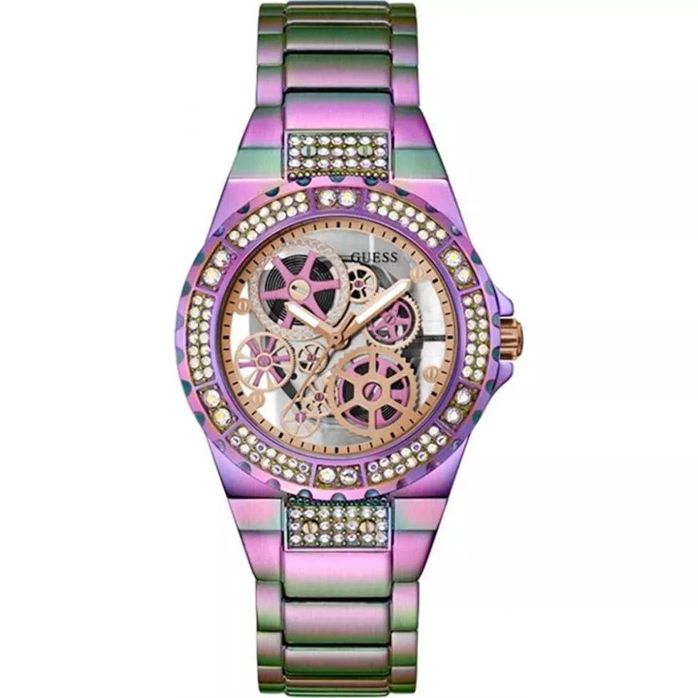 Guess Clear-Cut Iridescent Tone Watch 39mm