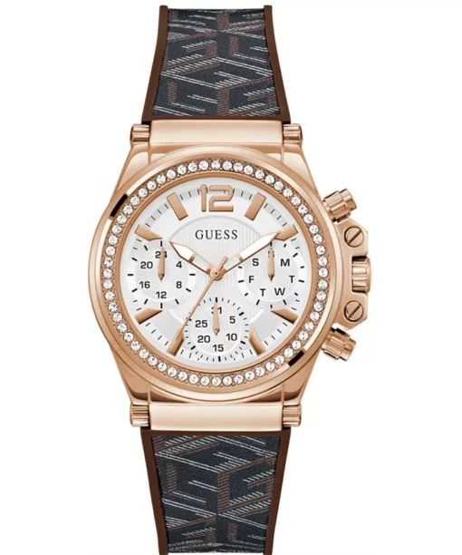 Guess  G Cube Brown Tone Watch 38mm