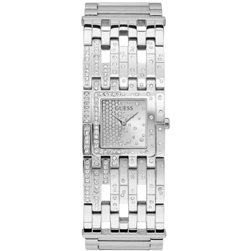 Guess Waterfall Silver Tone Watch 22mm
