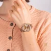 Guess Logo Tiled Rose Gold Tone Watch 36.5mm