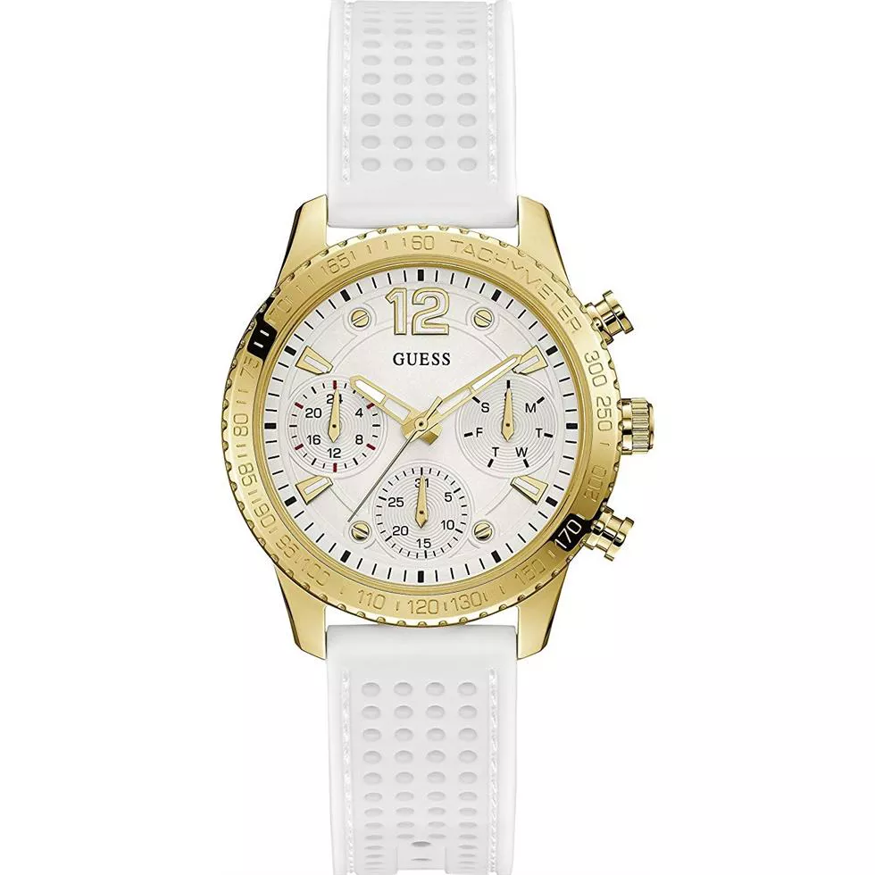 Guess Delancy White Tone Watch 38mm