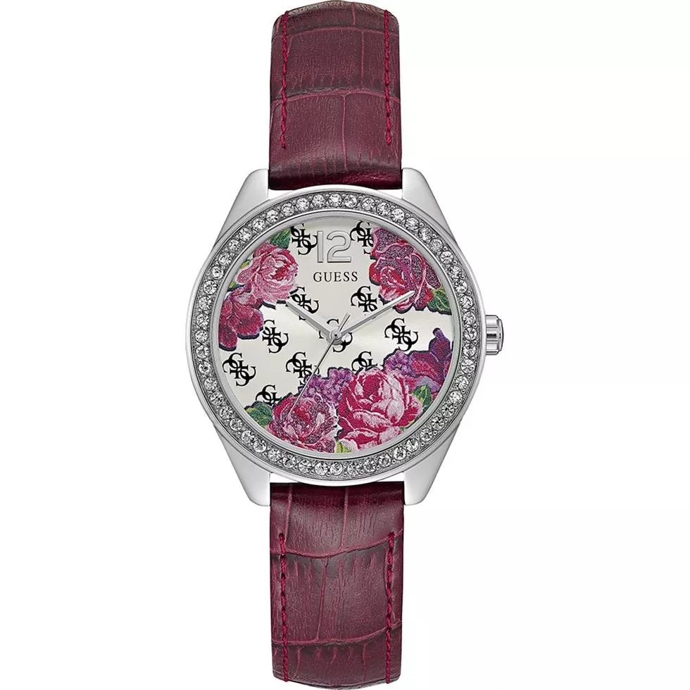 Guess Floral Swarovski Red Watch 36mm