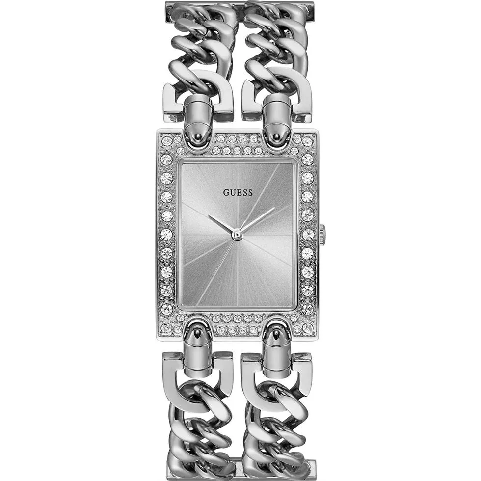 Guess Vanity Silver Tone Watch 28.5mm x 39mm