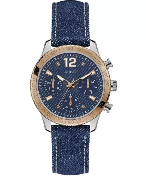 Guess Delancy Denim Blue Watch 38mm