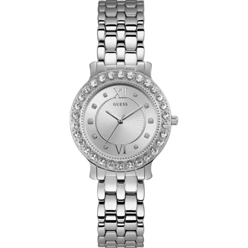 Guess Petite Silver Tone Watch 34mm