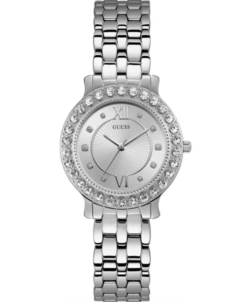 Guess Petite Silver Tone Watch 34mm