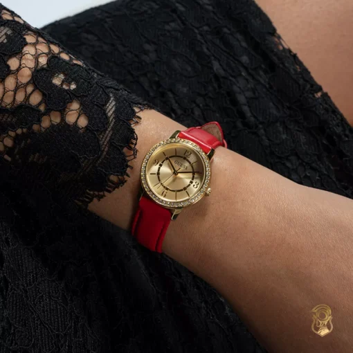 Guess Petite Red Tone Watch Set 28mm