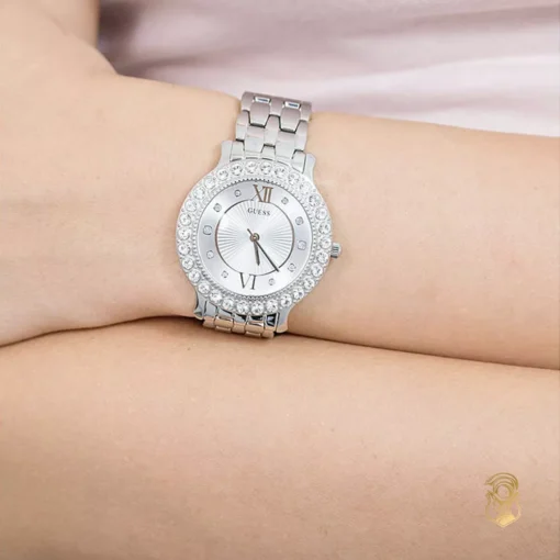 Guess Petite Silver Tone Watch 34mm