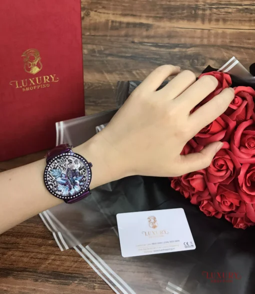 Guess Wildflower Purple Watch 43mm