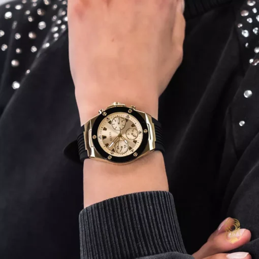 Guess Rigor Black Silicone Watch 39mm