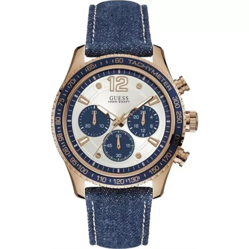 Guess Chronograph Blue Tone Watch 44mm
