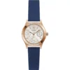 Guess Sparkling Blue Silicone Watch 29mm