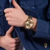 Guess Scope Gold-Tone Watch 44mm