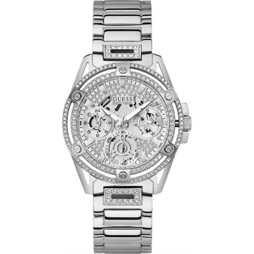 Guess Cut-thru Silver Tone Watch 40mm