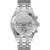 Guess Allara Silver Tone Watch 44mm