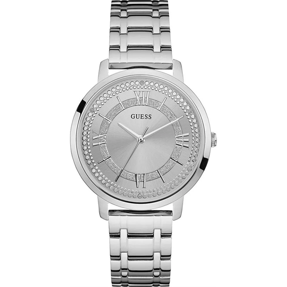 Guess Willow Silver Tone Watch 40mm
