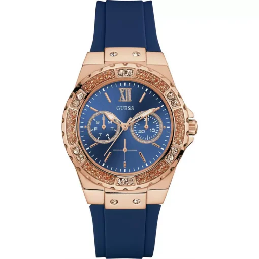 Guess Limelight Blue Silicone Watch 39mm