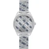 Guess Logo Tiled Silver Watch 36.5mm