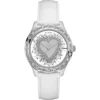 Guesss Trendy Heart Silver-Tone Watch 38mm