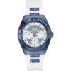 Guess Intrepid Blue Silicone Watch 40mm