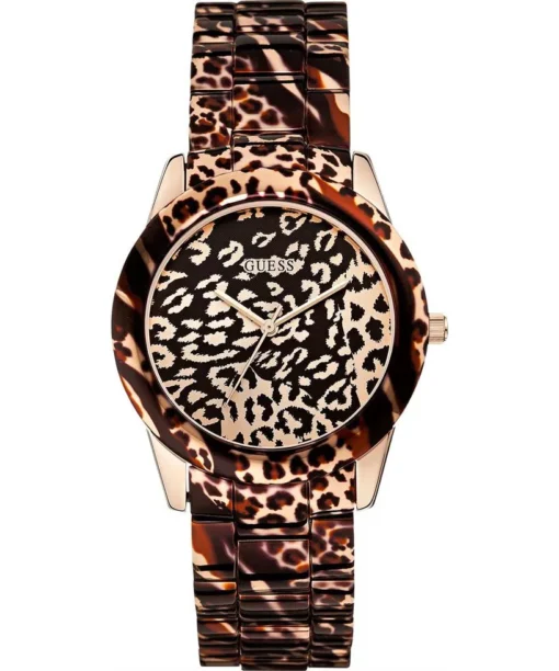 Guess Leopard Animal Print Watch 38mm