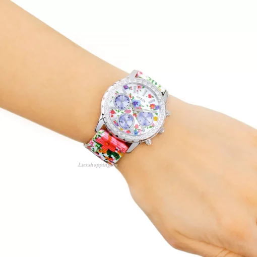 Guess Floral Multicolor Tone Watch 38mm