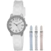 Guess Petite Silver Tone Watch Set 28mm