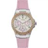 Guess Rigor Pink Tone Watch 39mm