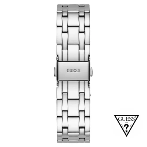 guess allara silver tone watch