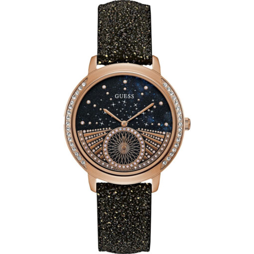 guess black glitter leather strap women s watch 40mm mHJrN 960 960.jpg?ver=1
